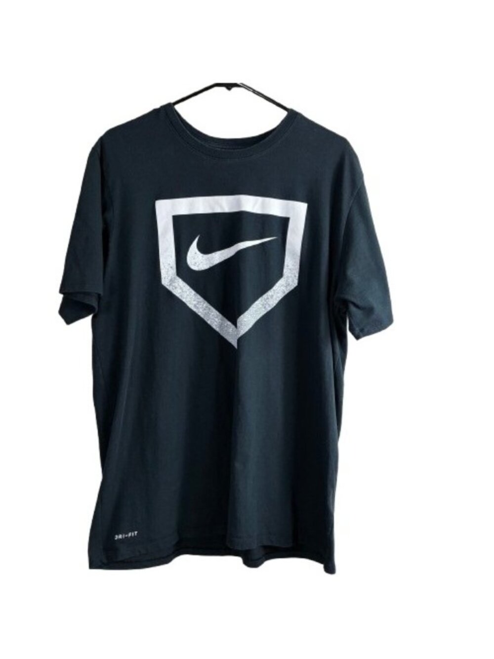 The Nike Tee Dri-Fit Home Plate Graphic Tee Black Sz XL Athleisure